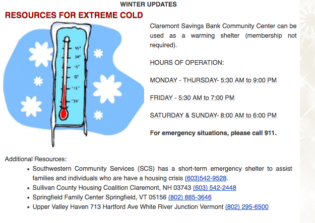 Resources for Extreme Cold